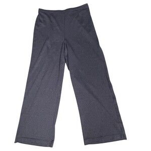 VTG Pride & Joy Dress Pants Womens 18 Gray Knit Straight Elastic Waist USA 34x30